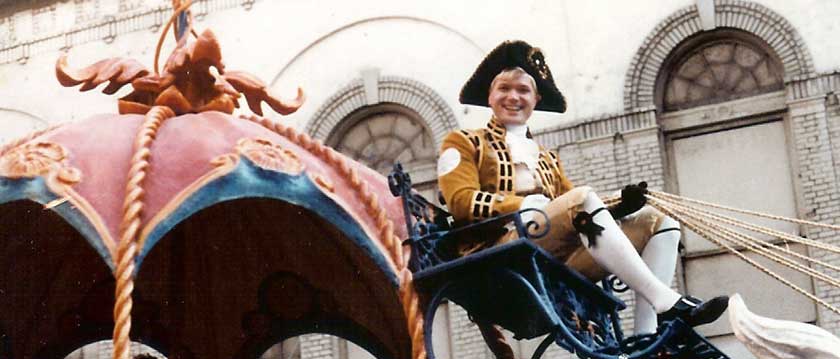 The Cinderella Coach and Driver at the Macy's Thanksgiving Day Parade