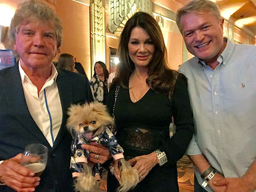 Ken and Lisa Vanderpump from the Real Housewives of Beverly Hills with Jim