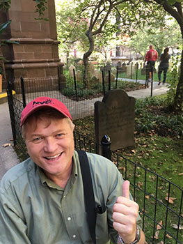 A photo of Jim Dykes out and about in New York City